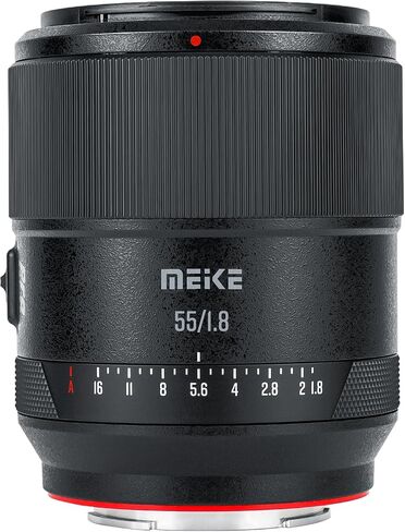 عدسة كاميرا Meike 55 مم F1.4 بتركيز تلقائي STM APS-C لكاميرات Sony E-Mount A6300 A6100 A6000 A6600 A6500 A6400 A6700 ZVE10 A7III A7RIII A7SII A7II A9 A7 in Kuwait