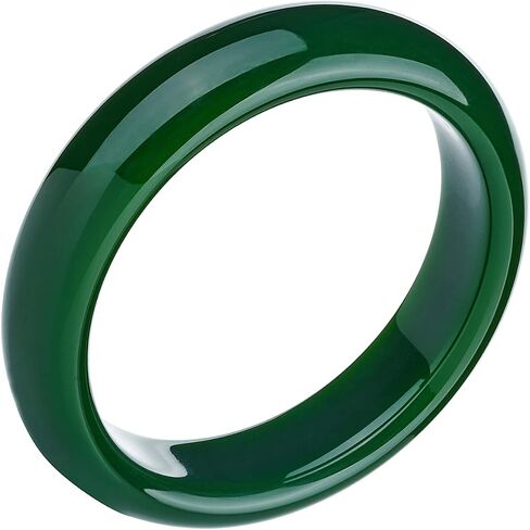 Jade Bangle Bracelet for Women, Good Luck Gifts with Jewelry Box, OUT in Saudi Arabia