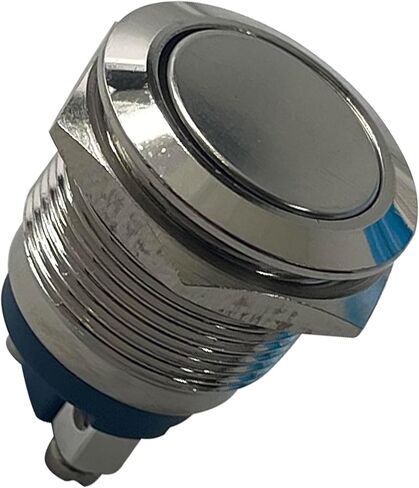 Sherco-Auto Stainless Steel Ignition Starter Momentary Push On Button Switch - 19 MM 12V in Saudi Arabia