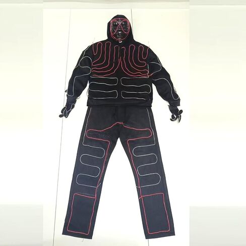 Led light up suit Dance Costume Robot Suit, Halloweenglow sticks luminous performance light up glow stick costume in Kuwait