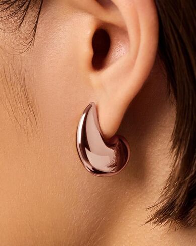 أقراط ذهبية للنساء العصرية 14K من الذهب مطلي بالذهن مكتنزة أقراط لذيذ البسيط البسيط أقراط الأركان الأزرار Hypoallergenic. in Kuwait