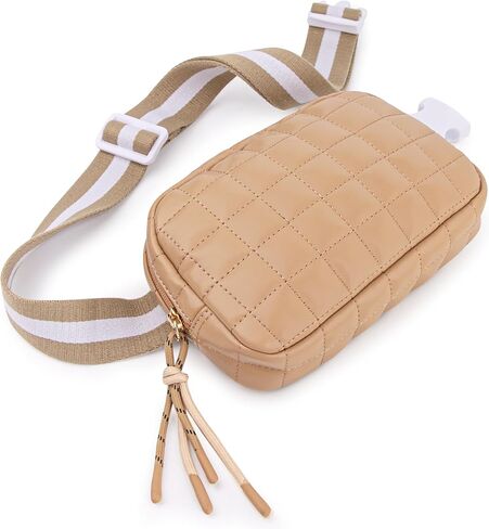 أكياس Viva Terry Saddle Crossbody للنساء ، Pu Leather Saddle Satchel Bag Pack و Cross Body Pres (White) in Kuwait