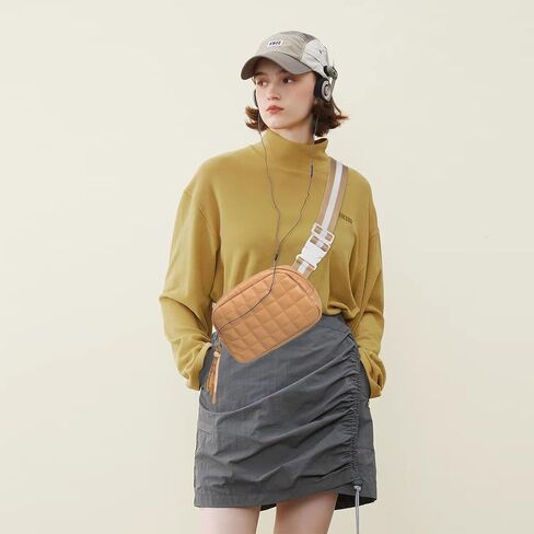 أكياس Viva Terry Saddle Crossbody للنساء ، Pu Leather Saddle Satchel Bag Pack و Cross Body Pres (White) in Kuwait