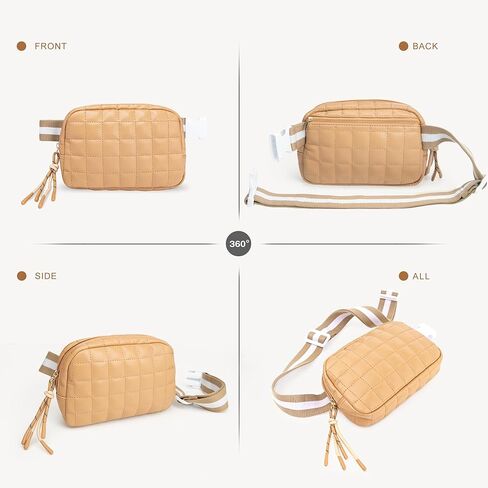 أكياس Viva Terry Saddle Crossbody للنساء ، Pu Leather Saddle Satchel Bag Pack و Cross Body Pres (White) in Kuwait