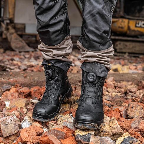 نظام DEWALT Richardson الرجالي BOA Fit System، جلد نوبوك، مقاوم للماء، مقدمة فولاذية، حذاء عمل آمن in Saudi Arabia