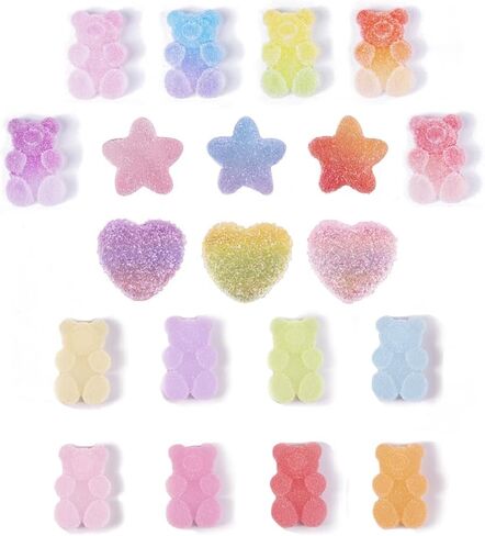 Cute Gummy Bear Shoe Charms for Clog Pins Colorful Shoe Decoration for Girls Woman Gift Favors in Saudi Arabia