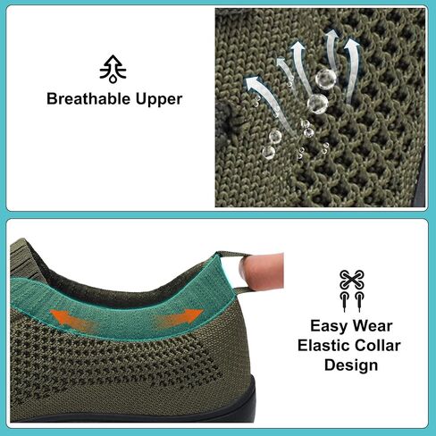 JOINFREE Mens Wide Toe Barefoot Shoes Minimalist Walking Shoes Zero Drop Mesh Workout Sneakers Breathable Casual Running Shoes in Kuwait