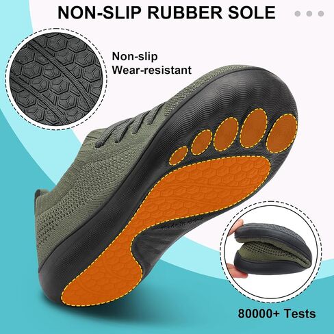 JOINFREE Mens Wide Toe Barefoot Shoes Minimalist Walking Shoes Zero Drop Mesh Workout Sneakers Breathable Casual Running Shoes in Kuwait