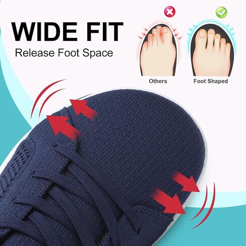 JOINFREE Mens Wide Toe Barefoot Shoes Minimalist Walking Shoes Zero Drop Mesh Workout Sneakers Breathable Casual Running Shoes in Kuwait