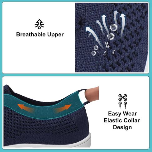 JOINFREE Mens Wide Toe Barefoot Shoes Minimalist Walking Shoes Zero Drop Mesh Workout Sneakers Breathable Casual Running Shoes in Kuwait
