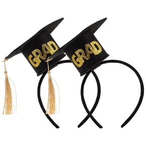 Frcolor 2PCS Capsuation Cap Beadbands مع زخارف التخرج الأنيقة في الكلية الأنيقة