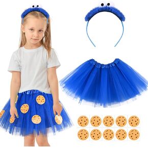 تشمل ملحقات أزياء Kavoc Blue Cookie ملصقات ملفات تعريف الارتباط الزرقاء توتو.