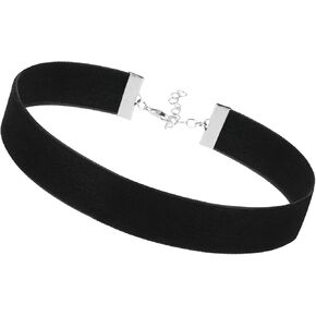 Velvet Choker 90s Black Choker Gothic Goth Choker Necklace For Women Classic 3/4 Inch Black Choker Necklace For Halloween Birthday Party Cosplay