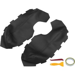 Car Front Door Panel Armrest Cover Interior Door Trims for Nissan Altima Sedan 2007-2012 Black 1 Pair