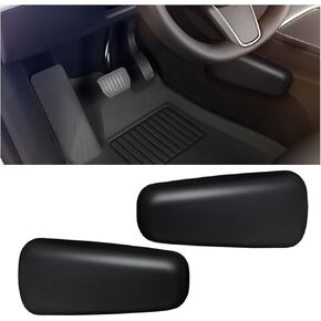2PCS Car Door Armrest Pads, Soft Memory Foam Car Knee Leg Elbow Cushion, Leather Car Arm Rest Pillow for Comfort Support, Universal Car Interior Accessories for Most Vehicles (Black)