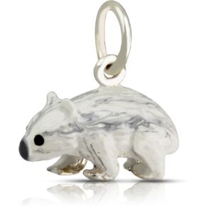 WithLoveSilver Sterling Silver 925 Cute Enamel 3D Wombat Pendant