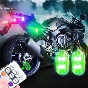 High Brightness Wireless Led Strobe Light Wireless Rock Lights for Trucks Drone Motorcycle RGB Led Aircraft Strobe Lights for Cars