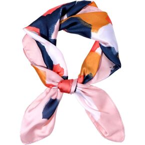 27.5“ Silk Feeling Head Scarf Square Satin Headscarf Fashion Neck Head Scarves for Women Gift Handbag Accessories