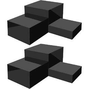 6 PCS Riseers ، Riseers Food for Buffet ، Cube Acrylic Cube Riseers Riseers ، Riser Display Stapher For For To Catering Dessertibly Jewelry Forms ، Black (6 "، 7" ، 8 ")