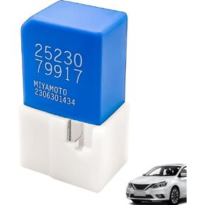 4 Pin Car Motor Relay, Compatible with 2013-2020 Pathfinder, 2004-2015 Nlssan Titan Versa Xterra, Replace OE#25230-79917 (Pack of 1 pcs Blue)