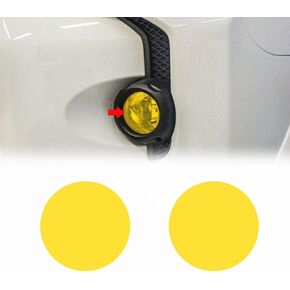Precut Light Light Finyl Overlay Cover Cover Tint Tint Kit Sticker متوافق مع 4Runner 2015-2021 Foglight (مجموعة من 2) ، أصفر