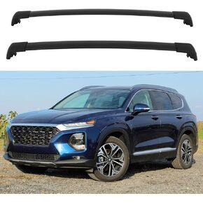 أشرطة رف سقف OCPTY مناسبة مع Hyundai Santa Fe 2013-2018 ، لـ Hyundai Santa Fe XL 2019 رفوف الأمتعة على السطح حاملة النقلات حقائب كاياك زورق زورق متزلج على الجليد