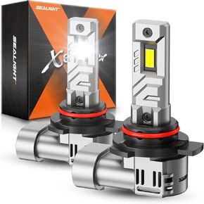 SEALIGHT H4 Bulbs, 30000LM 8X Brightness H4 Fog Lights, 6500K Cool White Bulbs with 15000RPM Fan, Plug and Play, IP68 Waterproof, Pack of 2