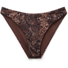 Woman's Swimsuit Bottoms Brown Snake