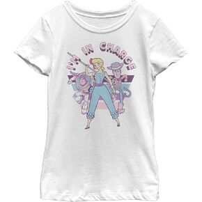 Sun Sun Disney Pixar Toy Story 4 Back Villas Girl's Solid Crew Tee