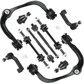 4WD Front Left&Right Suspension Upper Control Arms with Ball Joint Kit 2009-2014 for Ford F-150 (4X4; Not for Raptor Models), 10pcs