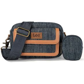Montana West x Lee Denim Small Crossbody Bags for Women Cute Shoulder Handbag with Headphone Pouch