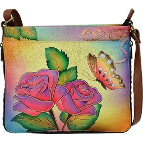 Anna by Anuschka Women's Leather Expandable Crossbody