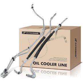 A-Premium Automatic Transmission Oil Cooler Line Hose Assembly Compatible with Dodge Charger 2011-2012 2017-2020, Challenger 2011-2014 & Chrysler 300 2011-2012