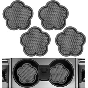 4 PCS CAR CUSTERS ، حصيرة كوب سيارة كوب على شكل زهرة لطيف ، PVC مقاوم للماء مضاد للانزلاق ، ملحقات الديكور الداخلية للسيارة العالمية (برتقالية)