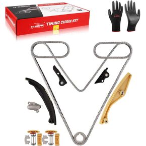 Timing Chain Kit with Water Pump, For Ford Edge/Expedition/Explorer/F-150/Flex/Mustang/Police Interceptor Sedan/Utility/Taurus/Transit-150/250/350HD 2011-2012 3.5L 3.7L V6