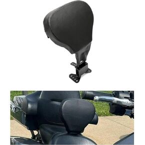 HECASA Adjustable Driver Backrest Compatible with 2009-2023 Harley Davidson Touring Road Glide Electra Glide Street Glide Road King Rider Backrest