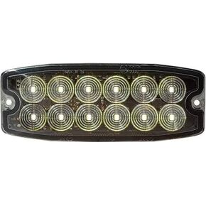 منتجات المشترين 8890400 5 بوصة فائقة الصفوف ثنائية الصمام LED ، العنبر ، 12 مصابيح LED ، أنماط فلاش متزامنة ومتناوبة ، ضوء الطوارئ للمركبات وأضواء الشاحنات والمقطورة والملحقات