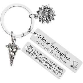 Doctor Medical Students Gifts Keychain - Women Men Doctor's Gift, Key Chains for Future New Doctors, Md Med Student