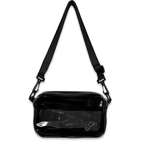 Clear Crossbody Bag - Neon Rave Bag - Clear Festival Bag for Women Men - Jelly Bag - Vegan Leather Carry Bag in Kuwait