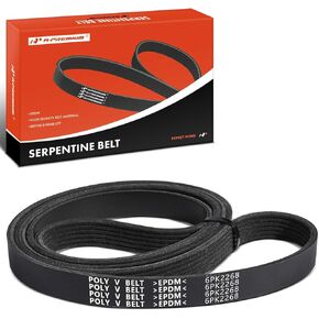 A-Premium Engine Serpentine Drive Belt Compatible with Ford Focus 2003-2007 2.3L, Location - Air Conditioning