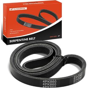 A-Premium Engine Serpentine Drive Belt Compatible with Nissan Altima 1998-2001 & Toyota Tundra 2000-2004 & BMW 320i 2003-2005, X5, X3, 745i, 745Li & Dodge Avenger & Chrysler Sebring & Mazda Miata