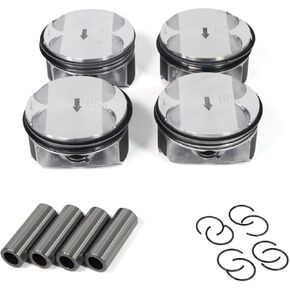 Engine Piston & Rings Kit for Buick Regal/Chevy Equinox 2.4L OE 12578324/93744 Replacement High-Temp Forged Pistons, Carbon-Steel Rings, Complete Overhaul Solution​​