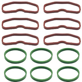 079129717B Upper Lower Intake Manifold Gaskets Compatible with Audi S4 S5 A6 A7 A8 Q5 Q7 SQ5 2009-2019, Replaces 079129717D, 12Pcs
