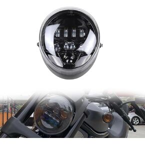 LED Headlights Assemblies High Low Beam LED Headlamps for Harley VRSCA V-Rod Night Rod Street Rod