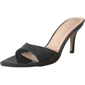 Stiletto High Heels for Women Sexy Open Toe Mules Heeled Sandals Comfort Slip-on Prom Party Dress Shoes 3.15 Inches Heels
