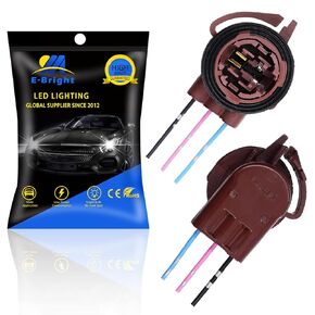 Everbright 3156 3157 مقبس اللمبة محول مآخذ تسخير مسبقة التسخين للتشغيل لفرامل لمبة الفرامل/الذيل ، استبدال مقبس ضوء النهار (3 علامات تبويب ، حزمة 2) 2)