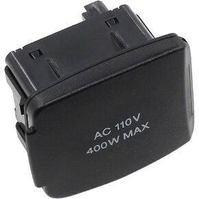 MOTOKU Front Center Console Power Outlet Socket Plug Converter w/Cover Assembly for Ford F-150 2017-2020 F-250 F-350 Super Duty 2018-2022 AC 110V 400W MAX