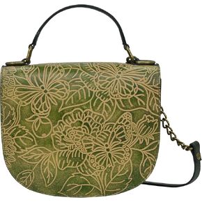 Anuschka Women's Original Head-Painted Leather Small Flap Crossbody