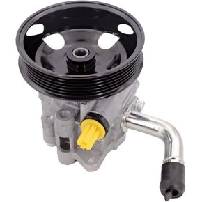 Power Steering Pump with Pulley Compatible with Durango 2011-2015, Grand Cherokee 2011-2015, V8 5.7L V6 3.6L, Assist Pump, Replace # 21-4068, 68068641AB, 96818M