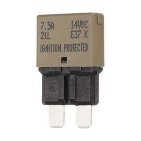 DMiotech Automatic Mini Reset Fuse, 14V DC 3A ATC/ATO Auto Circuit Breaker Reset Fuses Low Profile Blade Fuses for Car Truck SUV Marine Boat Motorcycle, Purple